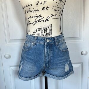 Denim Blue Women's Shorts